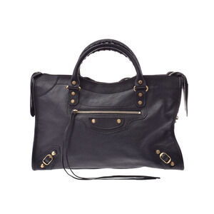 Balenciaga The City Black Leather Handbag